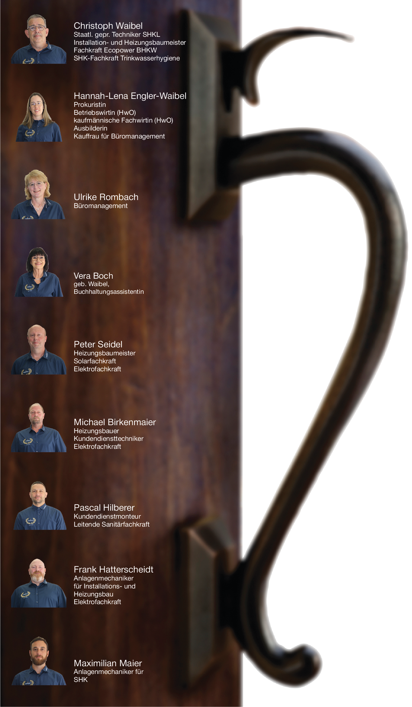 Eingangstür der Waibel KG – Symbol für Offenheit und Willkommen